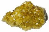 Gemmy, Yellow, Cubic Fluorite Crystal Cluster - Asturias, Spain #175531-2